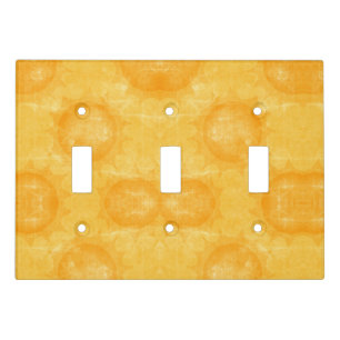 Sun Sunny Celestial Abstract Yellow Light Switch Cover