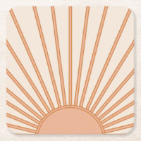 Sun Sunrise Earth Tones Terracotta Retro Sunshine
