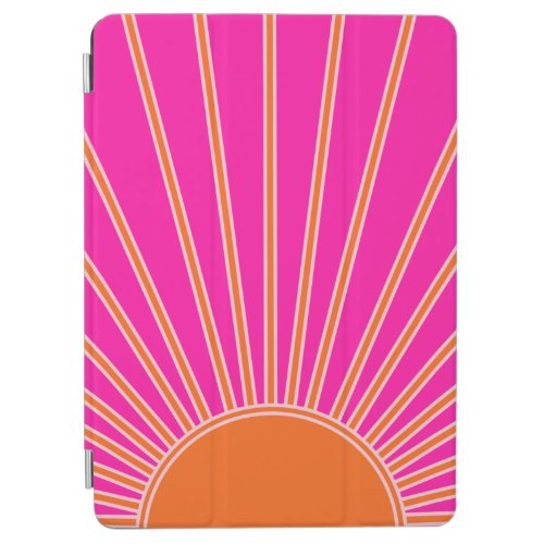 Sun Sunrise Hot Pink And Orange Preppy Sunshine iPad Air Cover