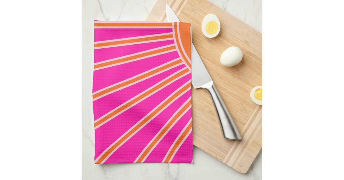 Sunrise Boho Dish Towel Kitchen Towel Tea Towel 16''x24'' 
