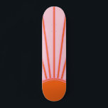 Sun Sunrise Pastel Pink And Orange Sunshine Skateboard<br><div class="desc">Sun Print – pink and orange - Sunshine,  Modern Abstract Geometric Sunrise.</div>