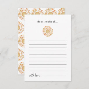 Sun Sunshine 1st Birthday Time Capsule Card