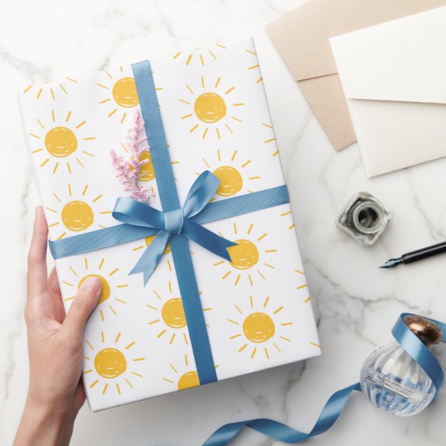 Sun sunshine kid's baby bedroom cute  wrapping paper (Gifting)
