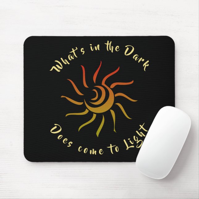 Sun Sunshine Rays Mouse Pad (With Mouse)