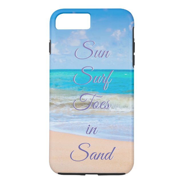 Sun, Surf, Toes in Sand Case-Mate iPhone Case (Back)