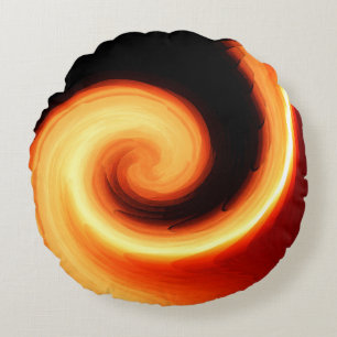 Sun Swirl...... Round Pillow
