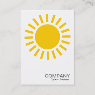 Sun Symbol - Amber Business Card