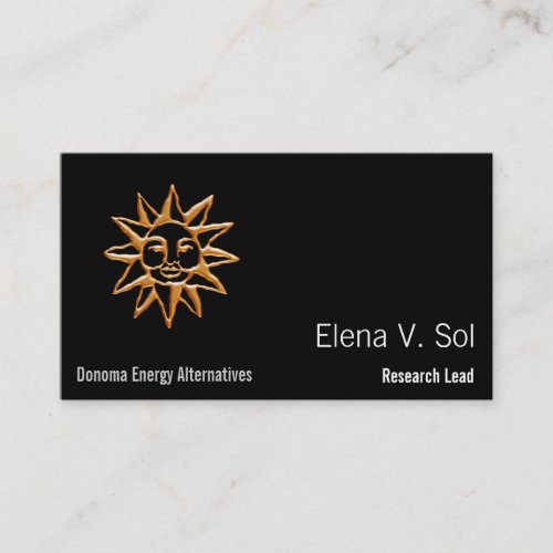 Sun Symbol Business Card