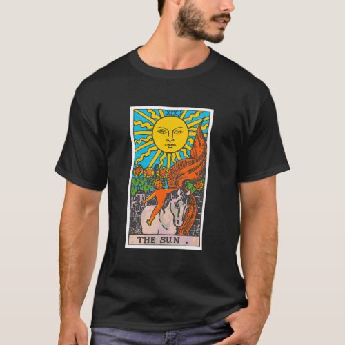 Sun Tarot Card Psychic Occult Metaphysical T_Shirt