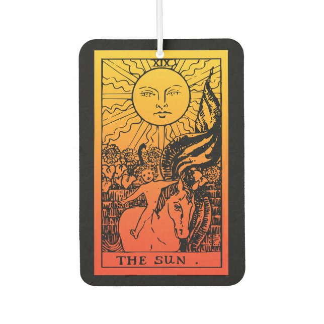 Sun Tarot Gradient Air Freshener (Front)
