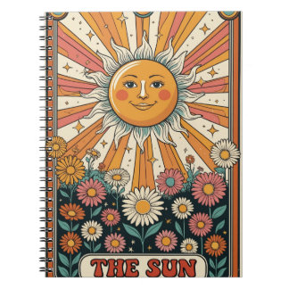 Sun Tarot Notebook, Boho Sun Journal