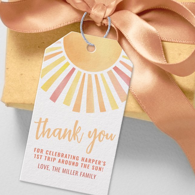 Sun Thank You Gift Tags (Sun Thank You Gift Tags)