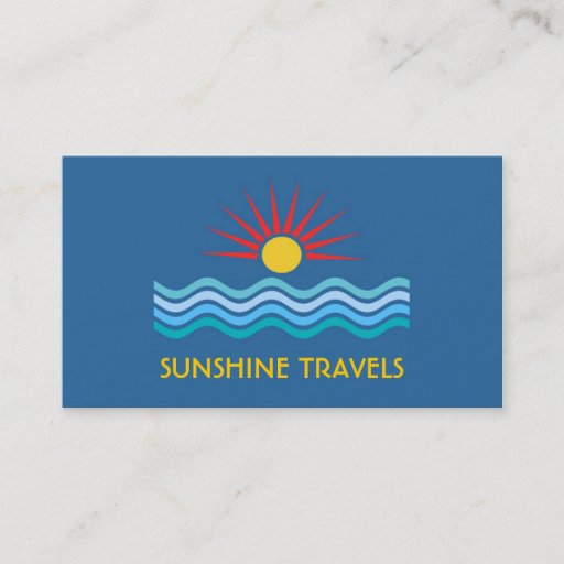Customizable Sun Themed Business Card