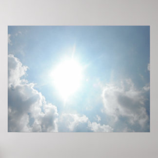 Sun Through the Clouds Poster