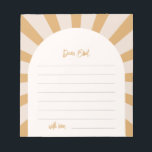Sun Time Capsule Notepad<br><div class="desc">Trip Around the Sun Time Capsule Notecards</div>