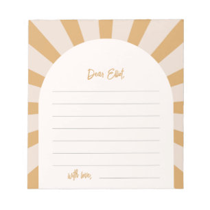 Sun Time Capsule Notepad