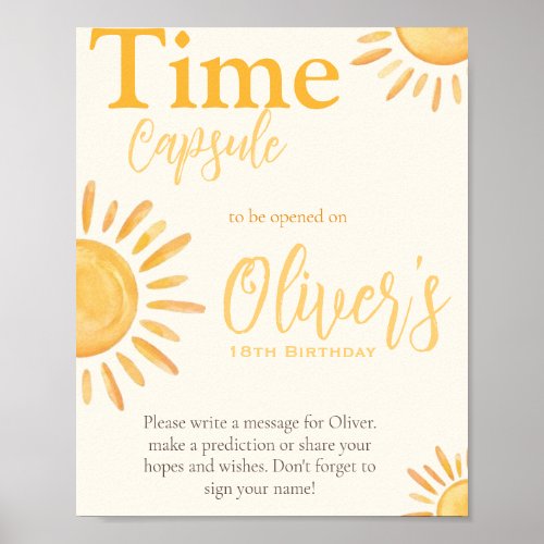 Sun Time Capsule Poster