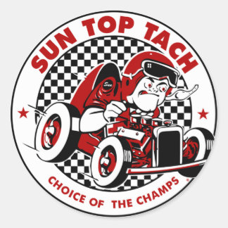 Sun Top Tach 'CHOICE OF THE CHAMPS' STCKERS Classic Round Sticker