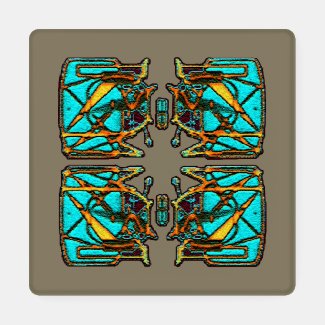 Sun Tracks Coaster Set