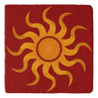 Sun Trivet - Dark Red Raspberry