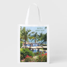 SUN TROPICAL RESORT TOTE OR REUSABLE GROCERY