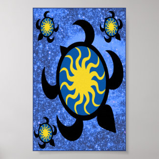 Sun Turtles Poster