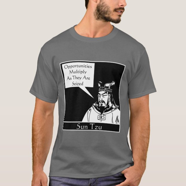 Sun Tzu and Quote T-Shirt (Front)