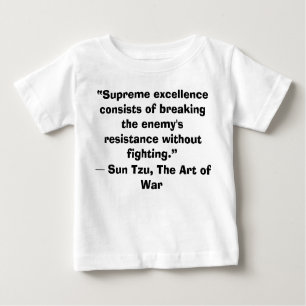 Sun Tzu Art of War Baby Winner t-shirt