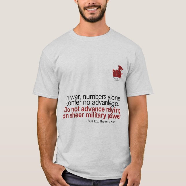 Sun Tzu Art of War " Numbers" T-Shirt (Front)