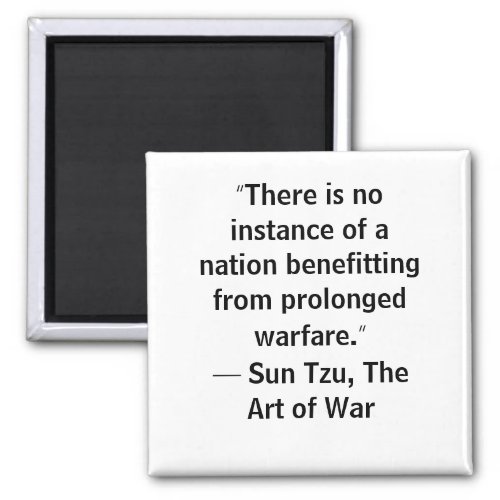 Sun Tzu Art of War quote nation warfare Magnet