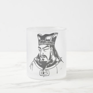 SUN TZU -- Military Strategist Frosted Glass Coffee Mug