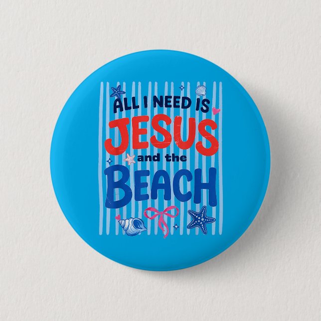 Sun Vacation Button (Front)