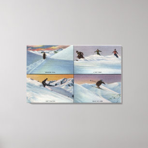 Sun Valley, ID - Ski Canvas Print