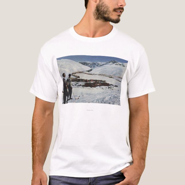 Sun Valley, ID - Winter Scene of Sun Valley T-Shirt (Front)