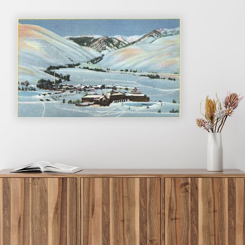 Sun Valley ID _ Winter Scene Sun Valley Canvas Print