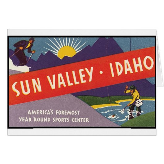 Sun Valley Idaho Cards (Front Horizontal)
