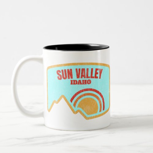 Sun Valley Idaho Mountain Two_Tone Coffee Mug