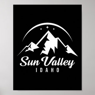 Sun Valley Idaho Ski Resort Skiing Snowboarding  Poster