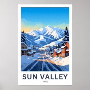 Sun valley Idaho Travel Print