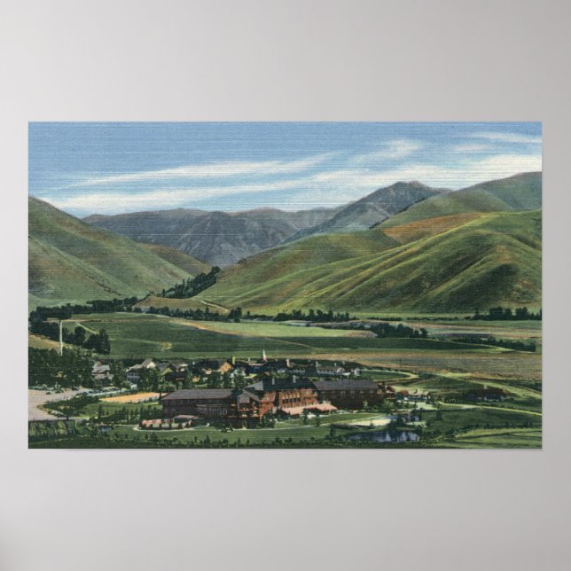 Sun Valley, IDSummer Scene of Sun Valley Lodge Poster (Front)
