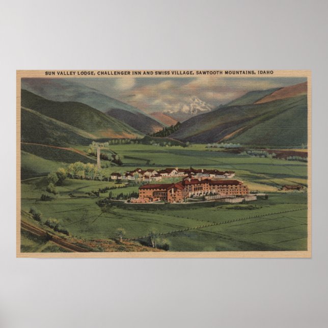 Sun Valley, IDView of Sun Valley Lodge Poster (Front)
