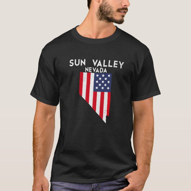 Sun Valley Nevada USA State America Travel Nevadan T-Shirt (Front)