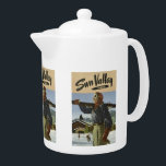 Sun Valley USA Vintage Travel teapot<br><div class="desc">Using the "Customize it" function,  add your own text if you wish. See my store for more items with this print.</div>