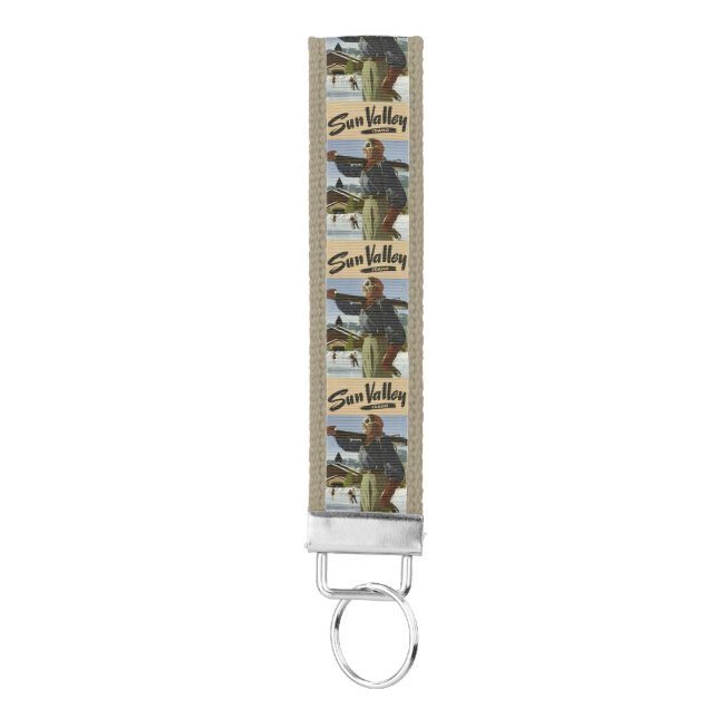 Sun Valley USA vintage travel wrist key chain (Keys on Bottom)