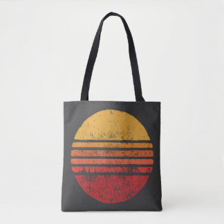 SUN Vintage Grunge Circle Illustrationsvintage, ci Tote Bag