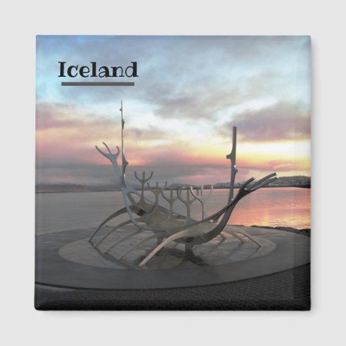 Sun Voyager Sculpture Fridge Magnet