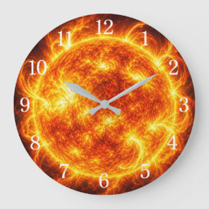 Sun Wall Clock — Space-Inspired Design