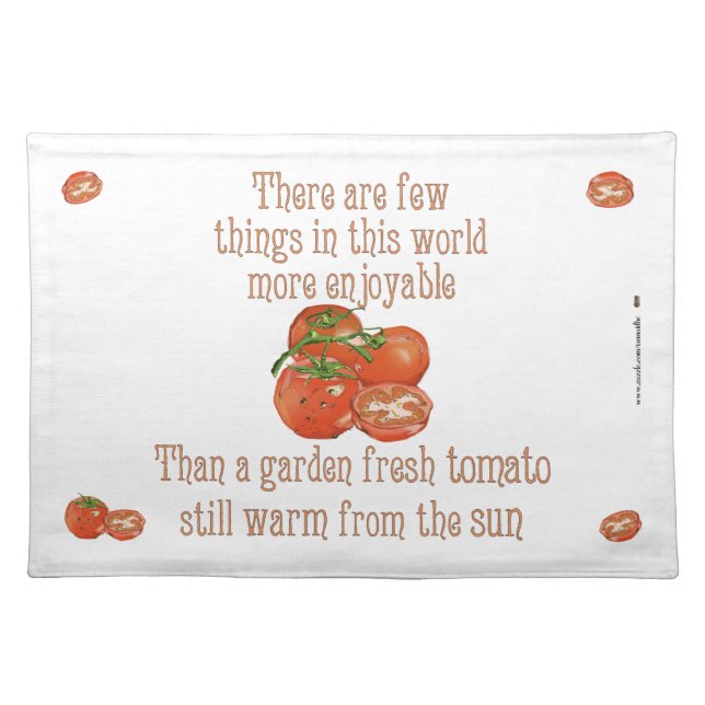 Sun Warmed Tomatoes Placemat (Front)