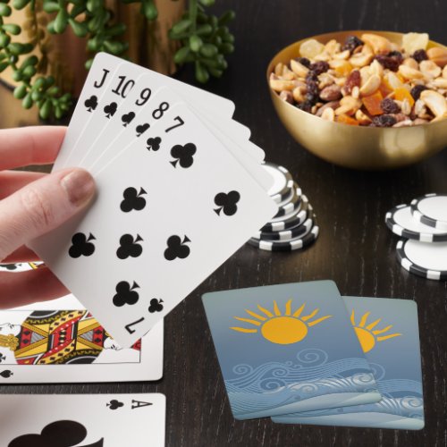 Sun Waves Playing Cards