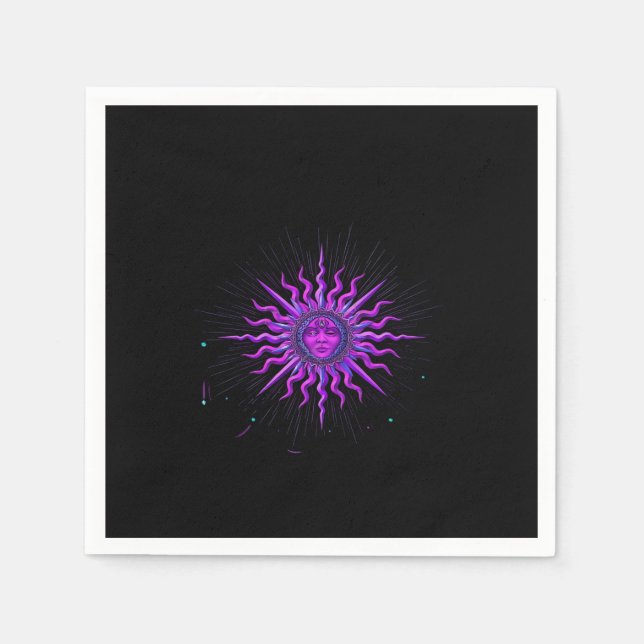 Sun - Whimsigoth Graphic Napkins (Front)
